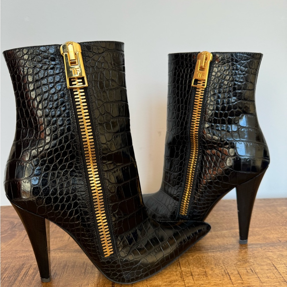 Tom Ford Crocodile Ankle Boots